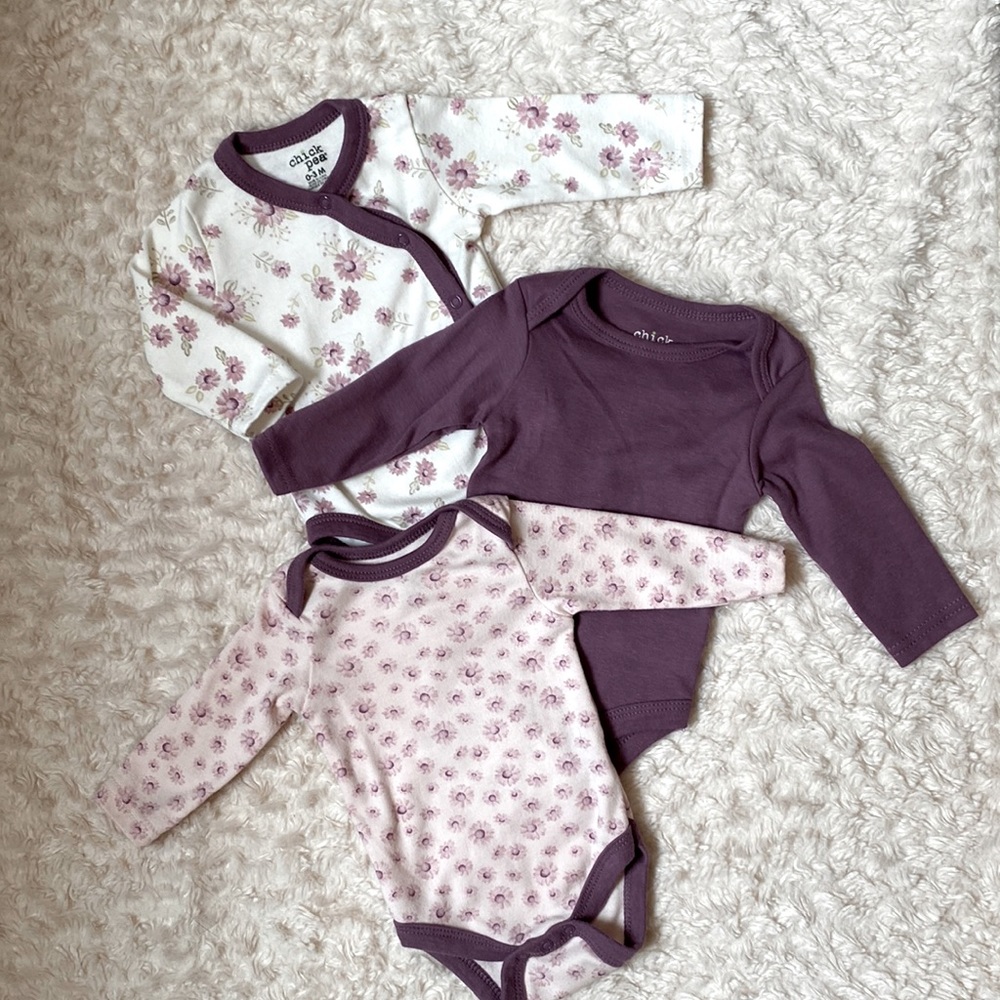 Set of 3 Baby Onesies